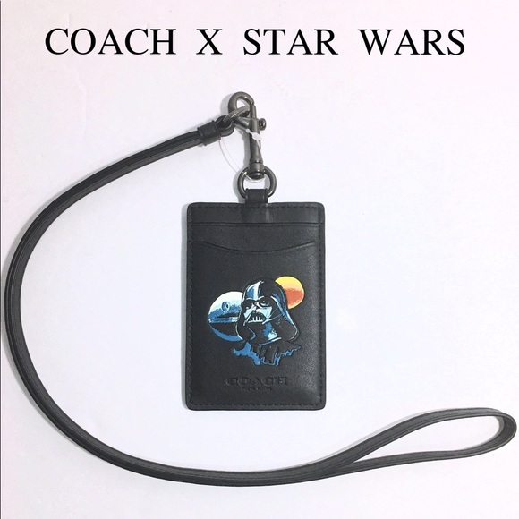Coach Star Wars Vader Lanyard ID Holder Case NWT - Picture 3 of 7